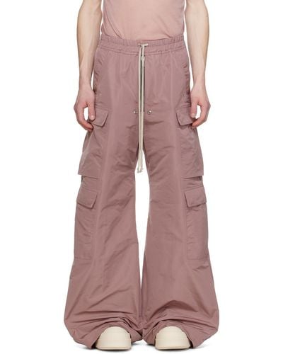 Rick Owens Cargobelas Cargo Trousers - Pink