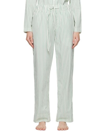 Tekla Drawstring Pyjama Pants - White
