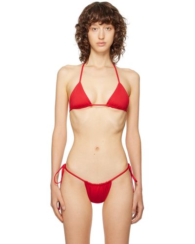 Frankie's Bikinis Haut de bikini nick rouge
