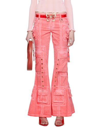 Blumarine Ssense Exclusive Pink Trousers