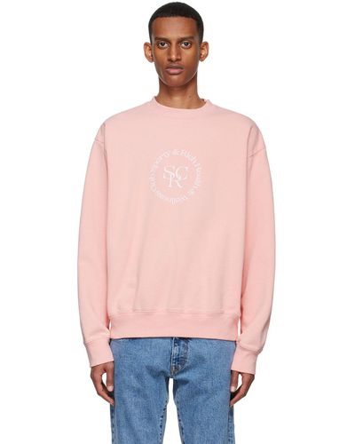Sporty & Rich Pink Cotton Sweatshirt - Multicolour