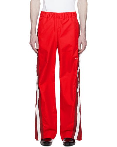 Commission Jitsu Track Trousers - Red