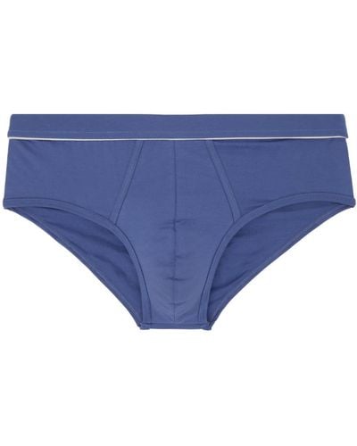 Zegna Blue Piping Briefs