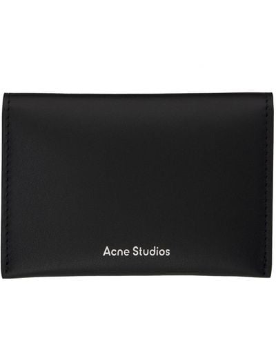 Acne Studios 二つ折りカードケース - ブラック