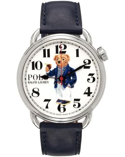 Polo Ralph Lauren ネイビー Riviera Polo ベア 腕時計 - ブラック