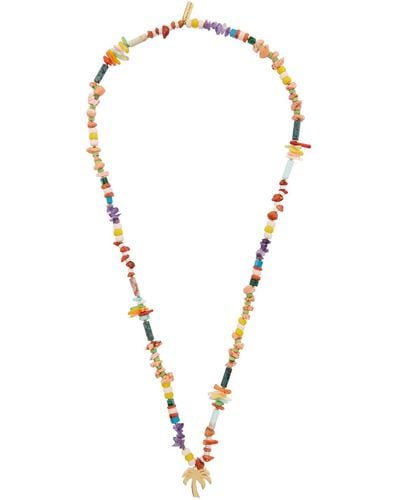 Palm Angels Multicolor Palm Beads Necklace - Black