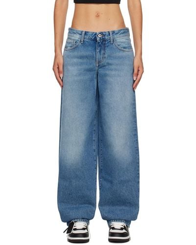 Off-White c/o Virgil Abloh Extra baggy Jeans - Blue