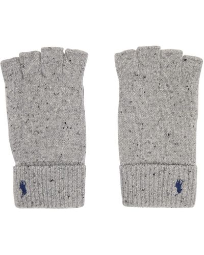 Polo Ralph Lauren Grey Embroidered Gloves