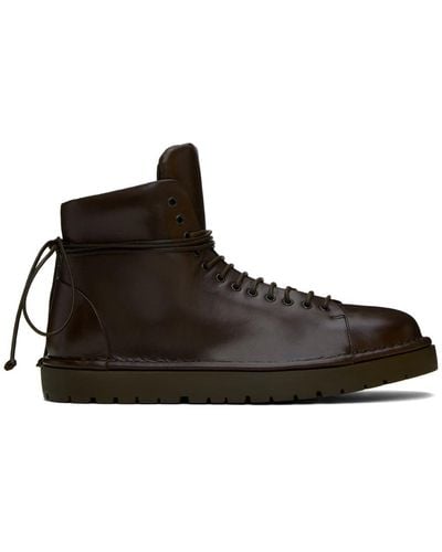 Marsèll Brown Gomme Pallottola Boots - Black
