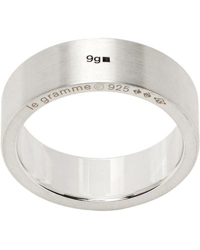 Le Gramme 'la 9 Grammes' Ribbon Ring - White