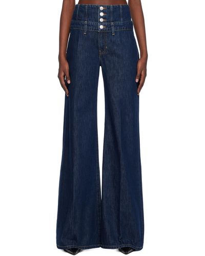 RE/DONE Indigo Corset Jeans - Blue