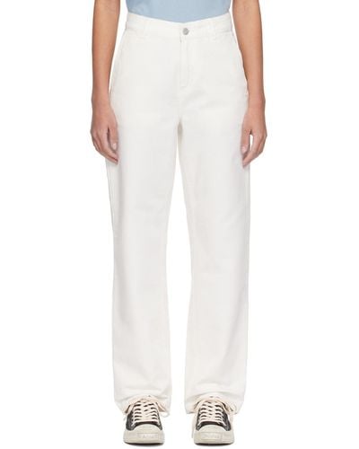 Carhartt White Pierce Trousers - Multicolour