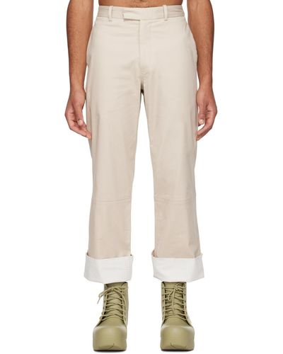 K.ngsley Ssense Exclusive Ayan Trousers - Natural