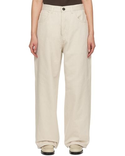 Sofie D'Hoore Off- peggy Trousers - Natural