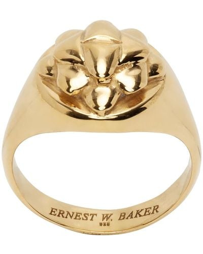 Ernest W. Baker ゴールド Present リング - メタリック