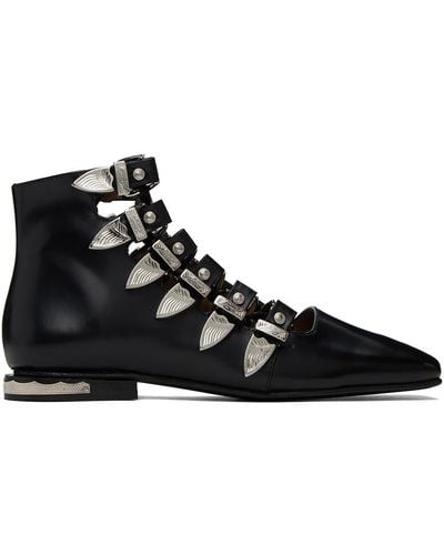 Toga Buckle Boots - Black