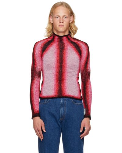 Y. Project Ssense Exclusive Red Turtleneck