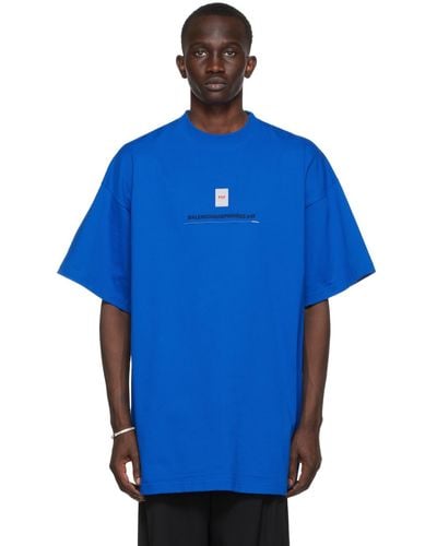Balenciaga T-shirt pdf - Bleu