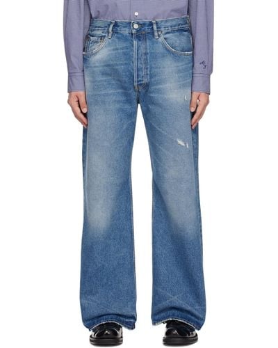 Acne Studios Blue Distressed Jeans