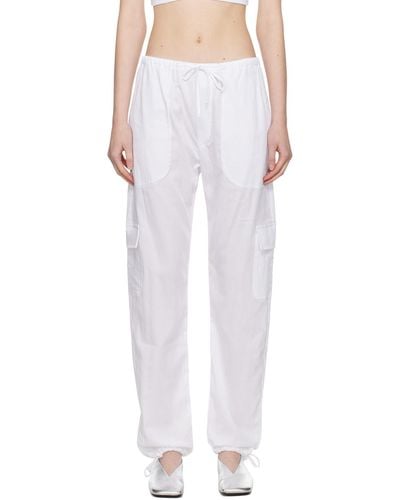 Leset Yoko Cargo Trousers - White
