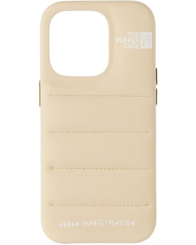 Urban Sophistication Off- 'The Puffer' Iphone 14 Pro Case - Natural