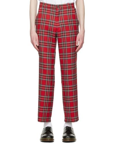 Manors Golf Red Polyester Pants