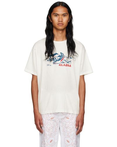 Bode T-shirt 'alaska' blanc cassé - Multicolore