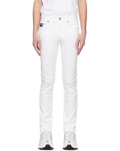 Versace Jeans Couture Jean ajusté blanc