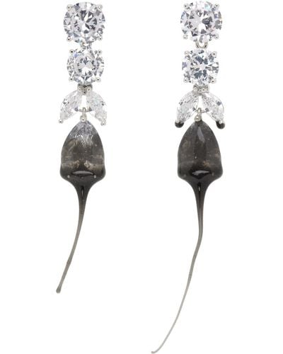 OTTOLINGER Diamond Tear Dip Earrings - Black