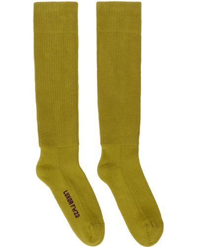 Rick Owens Knee High Socks - Green