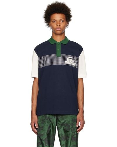 Lacoste Club Print Logo Polo Shirt Navy/white/green - Multicolour