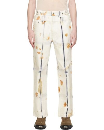 Feng Chen Wang Plant-dyed Jeans - Natural
