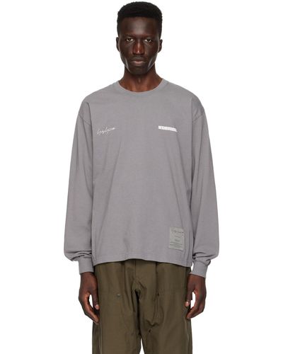 Yohji Yamamoto Grey Neighborhood Edition Long Sleeve T-shirt