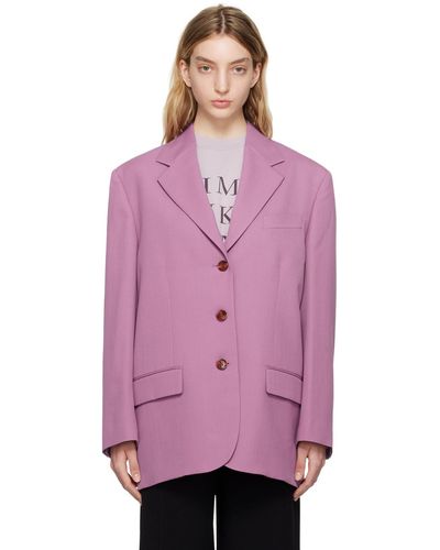 Acne Studios Pink Single-breasted Blazer