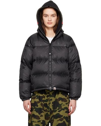 A Bathing Ape Quilted Down Jacket - Black