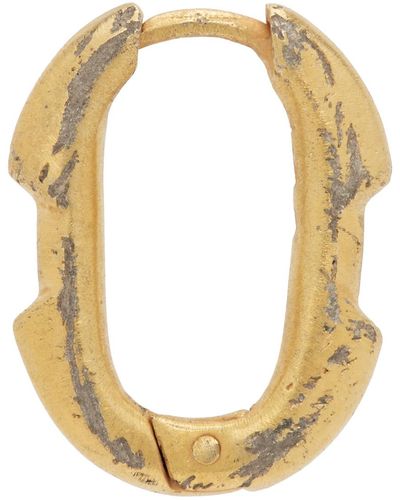 Parts Of 4 Boucle d'oreille unique dorée à maillon deco - Métallisé