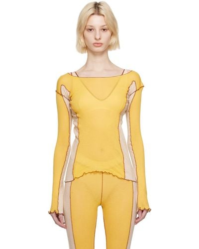 Baserange Sun Long Sleeve T-shirt - Yellow