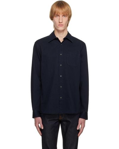 Nudie Jeans Pocket Shirt - Blue