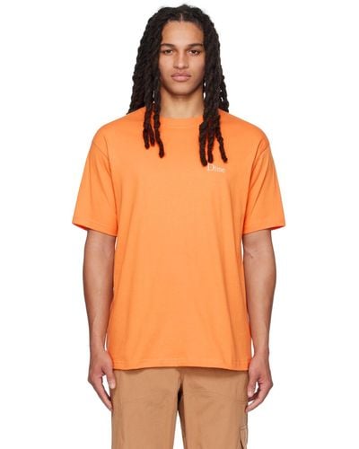 Dime T-shirt à logo brodé - Orange