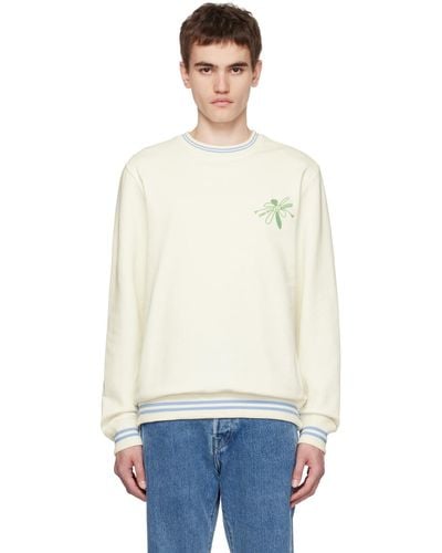 PS by Paul Smith Off- Flower Sweatshirt - Blue