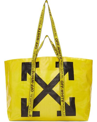 Off-White c/o Virgil Abloh Commercial Arrow Tote Bag In Yellow