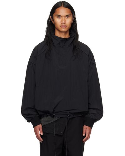 Juun.J Blouson noir à demi-glissière