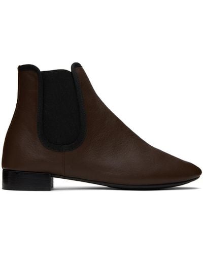 Repetto Brown Elor Boots - Black