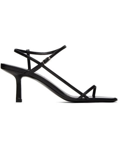 The Row Bare Heeled Sandals - Black