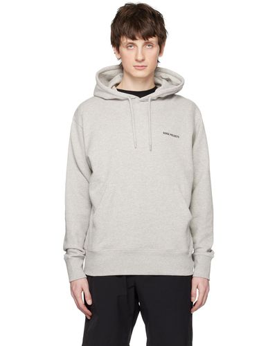 Norse Projects Gray Arne Hoodie - Black