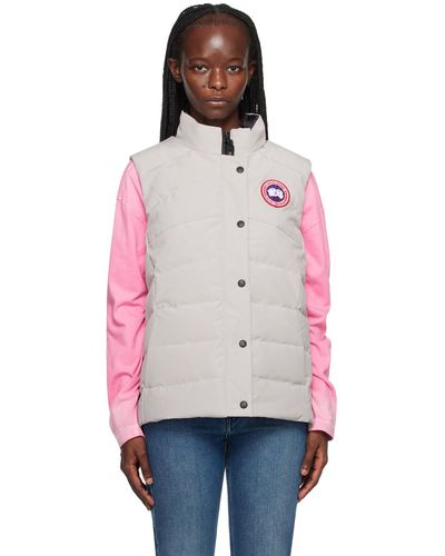 Canada Goose Beige Freestyle Down Vest - Pink