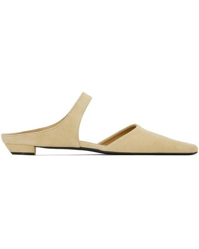 Totême Toteme Beige 'the Pointy' Loafers - Black