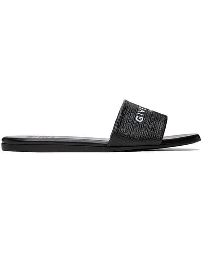 Givenchy Sandales noires à logo 4g