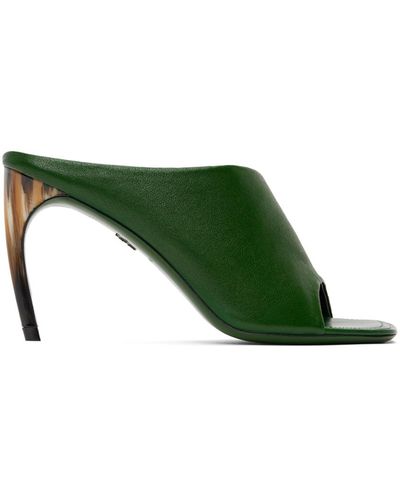 Ferragamo Nymphe Mules - Green