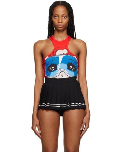 Pushbutton Ssense Exclusive goggle Girl Tank Top - Blue